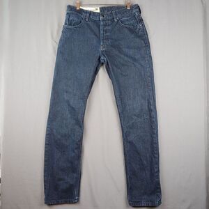 Morrison Jeans Mens 30x32‎ 1969 Button-Fly Skinny Fit Dark Wash 31x31.5
